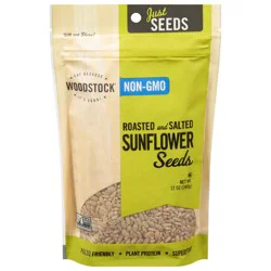 Woodstock Roasted and Salted Sunflower Seeds 12 oz