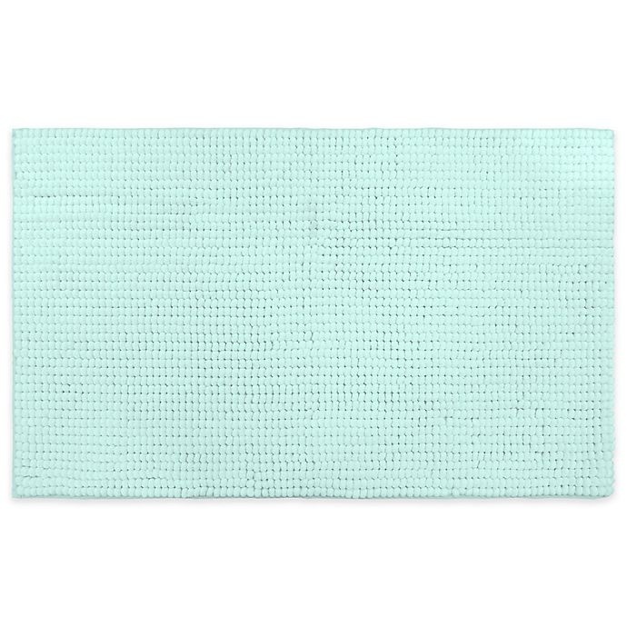 slide 1 of 1, Home Dynamix Oversized 27 x 45'' Solid Color Bath Mat - Blue'', 1 ct