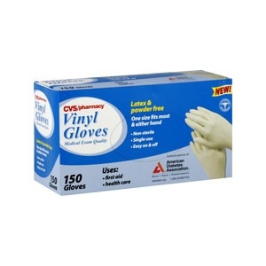 slide 1 of 1, CVS Pharmacy Medical Exam Quality Vinyl Gloves, 150 ct