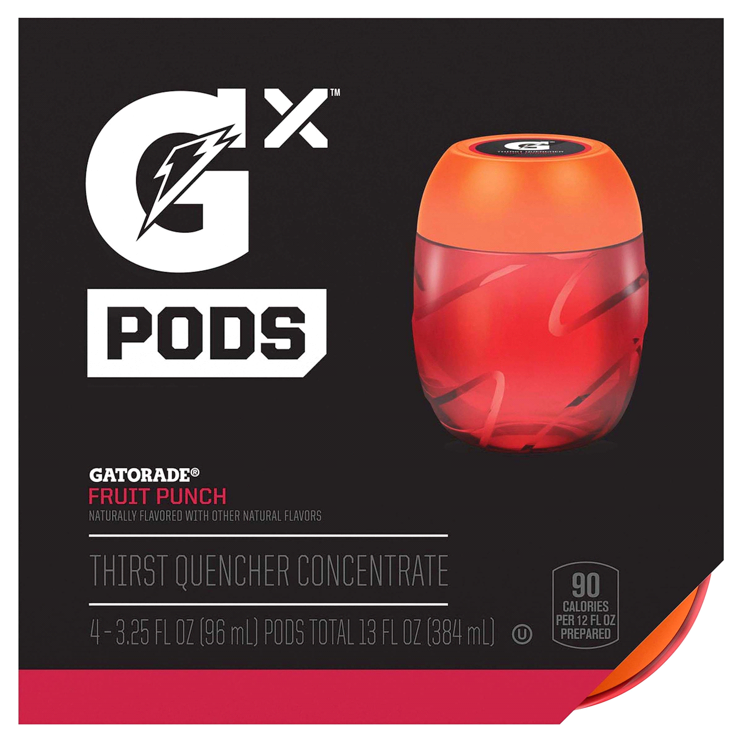 slide 3 of 4, Gatorade Thirst Quencher Concentrate, Fruit Punch, Pods, 4 ct; 3.25 oz
