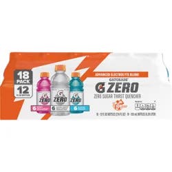 Gatorade Thirst Quencher, Zero Sugar, Berry/Glacier Cherry/Glacier Freeze, 18 Pack