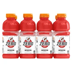 Gatorade Zero Zero Sugar Thirst Quencher Fruit Punch 20 Fl Oz 8 Count