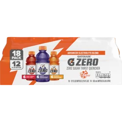 Gatorade Zero Sugar Thirst Quencher Sports Drink Variety Pack - 18 ct; 12 fl oz