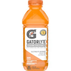Gatorade Gatorlyte Rapid Rehydration Electrolyte Beverage Orange 20 Fl Oz Bottle