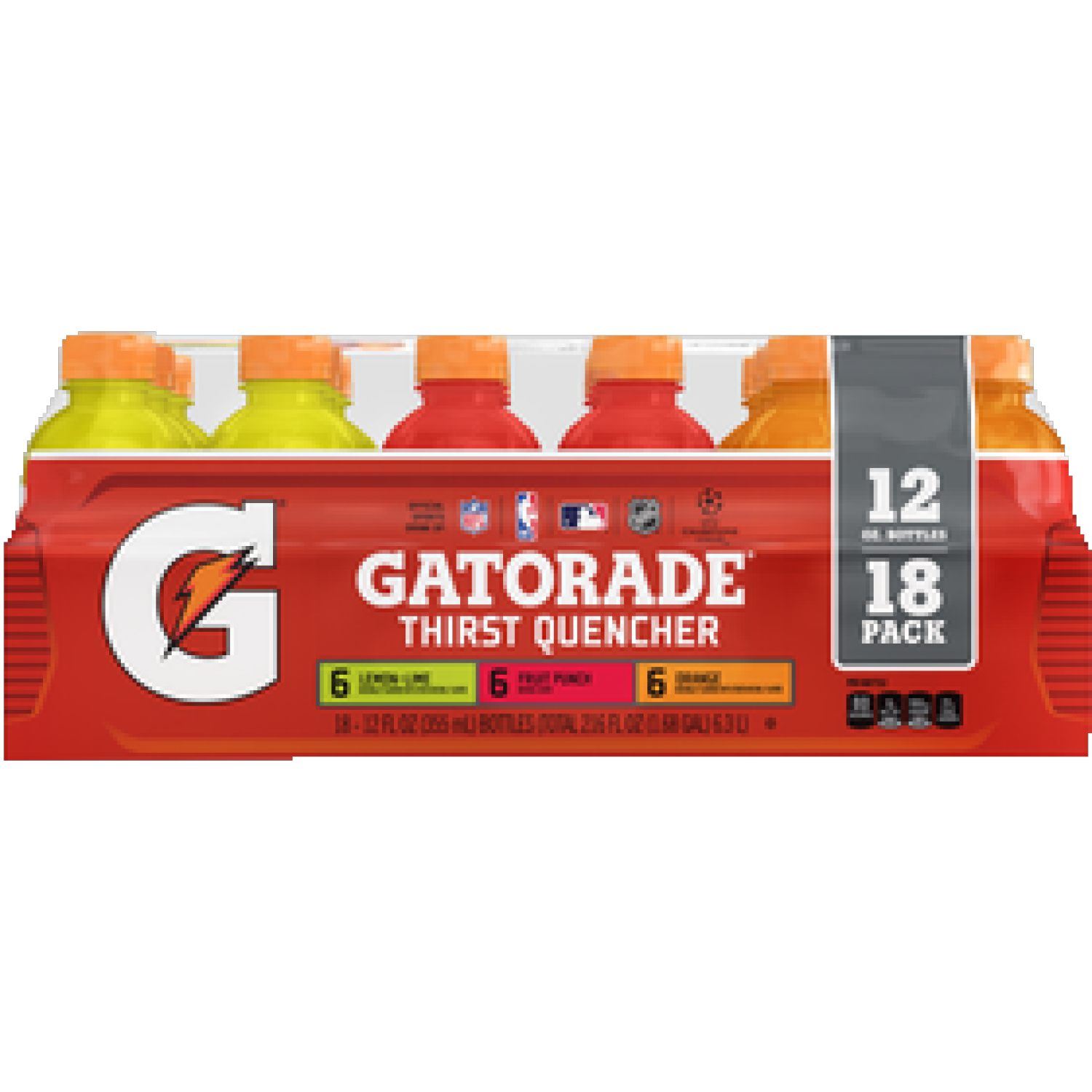 slide 1 of 1, Gatorade Variety Thirst Quencher, 18 ct; 12 oz