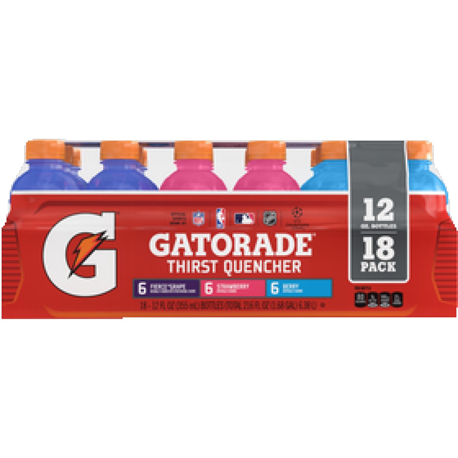 slide 1 of 1, Gatorade Thirst Quencher , Variety, 18 ct; 12 fl oz