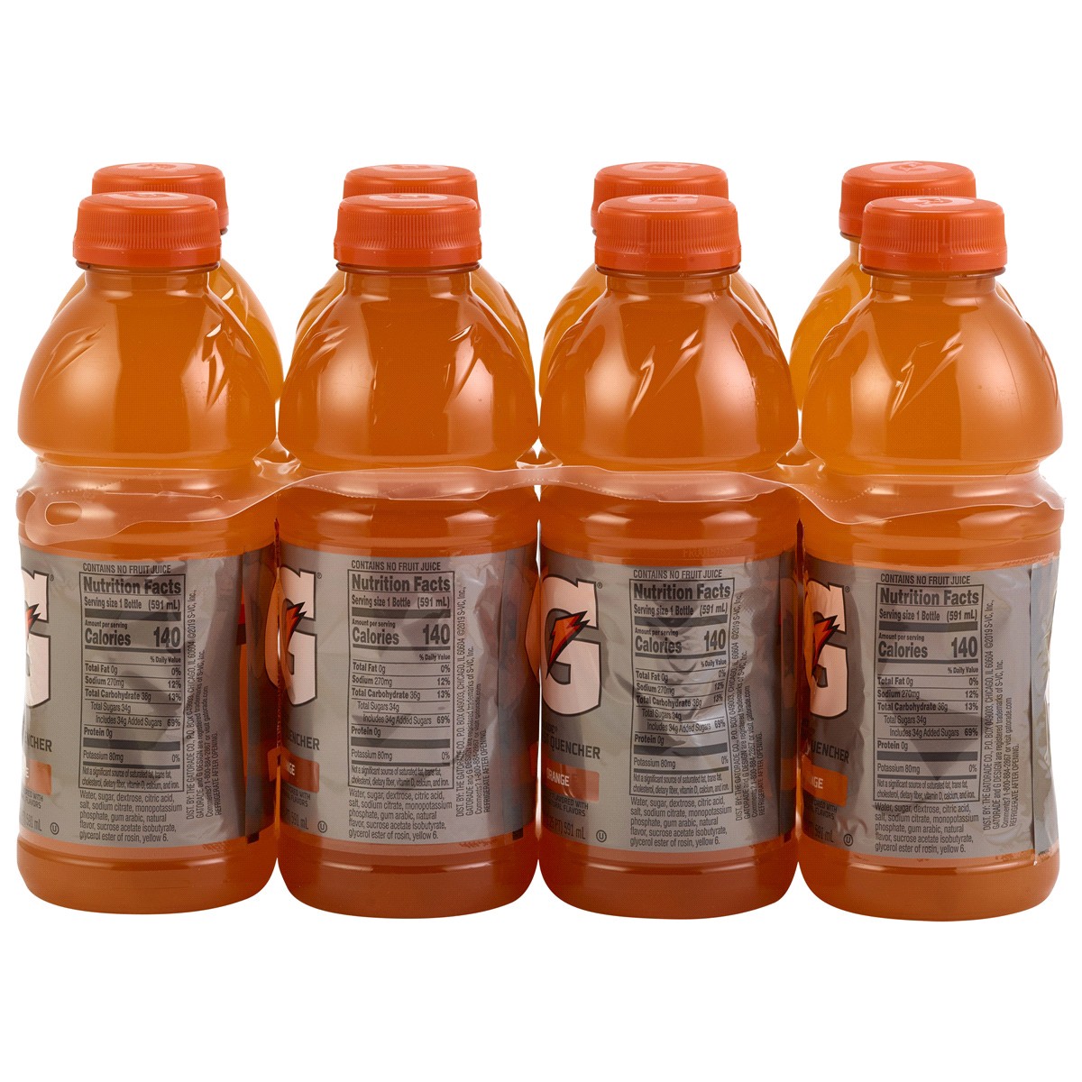 slide 2 of 2, Gatorade Thirst Quencher, Orange Flavored, 8 ct; 20 fl oz