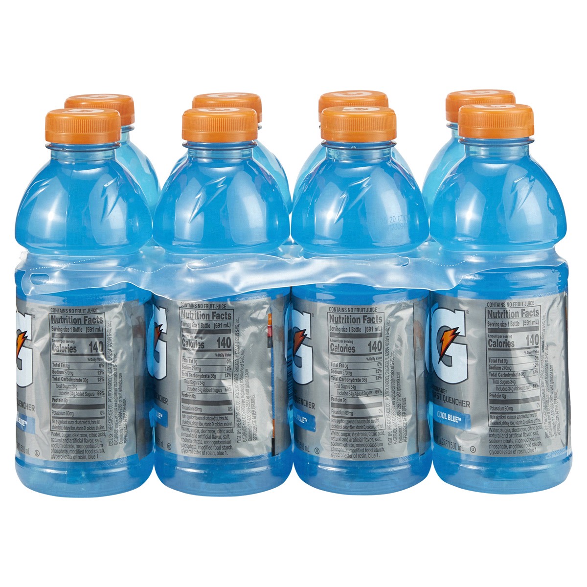 slide 2 of 2, Gatorade Thirst Quencher, Cool Blue Flavored, 8 ct; 20 fl oz