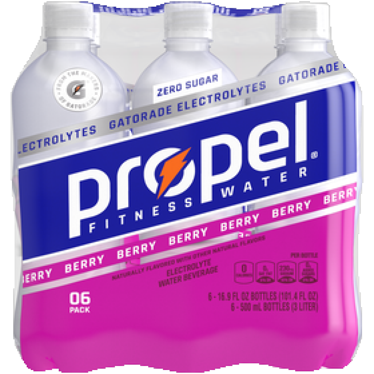 slide 1 of 1, Propel Thirst Quencher , Berry, 6 ct; 500 ml
