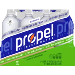 Propel Electrolyte Water Beverage, Kiwi Strawberry, 12 Pack