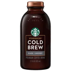Starbucks RTD Starbucks Cold Brew Black Unsweetened - 11 fl oz Bottle