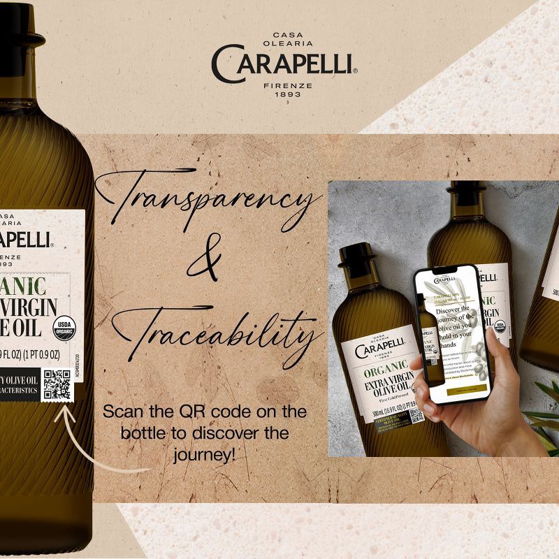 slide 2 of 5, Carapelli 100% Organic Extra Virgin Olive Oil - 16.9 fl oz, 16.9 fl oz
