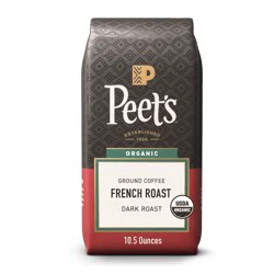 Peet's Coffee Organic French Roast Dark Roast Ground Coffee - 10.5oz