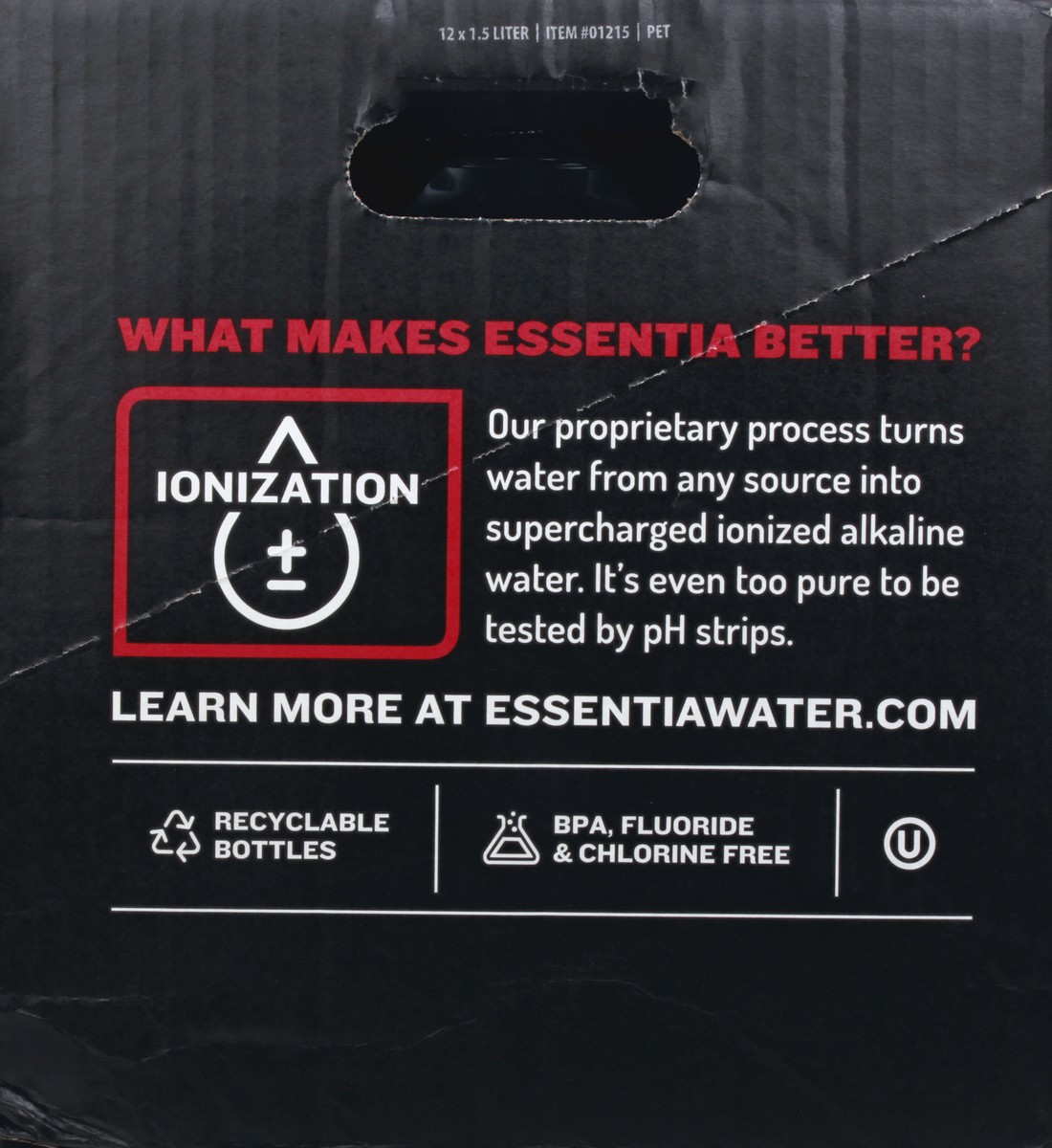 slide 8 of 13, Essentia Ionized Alkaline Water 1.5L Cas - 608.4 Fl. Oz., 12 ct