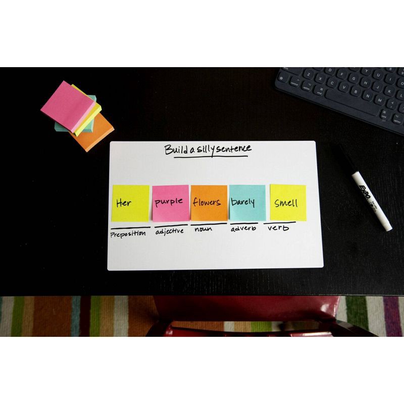 slide 8 of 10, Post-it 3pk 7" x 11.3" Super Sticky Dry Erase Sheets, 3 ct