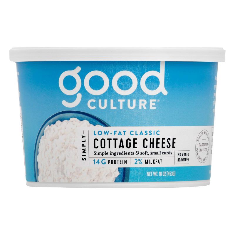 slide 1 of 6, Good Culture 2% Low-Fat Classic Cottage Cheese - 16oz, 16 oz