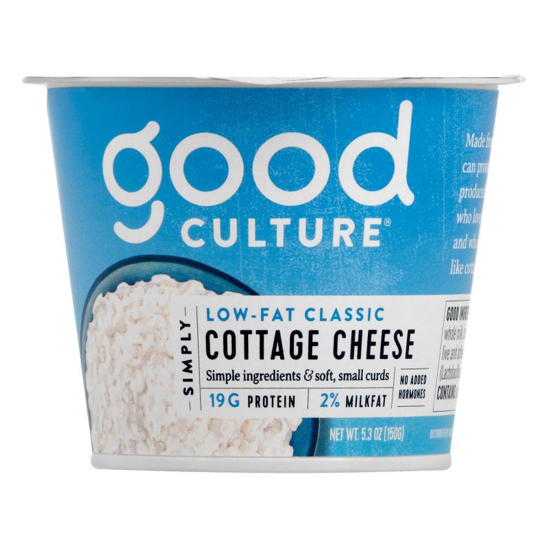 slide 1 of 7, Good Culture 2% Low-Fat Classic Cottage Cheese - 5.3oz, 5.3 oz