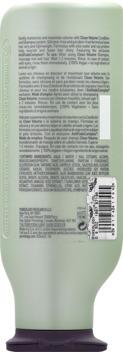 slide 4 of 9, Pureology Pure Volume Conditioner, 9 fl oz