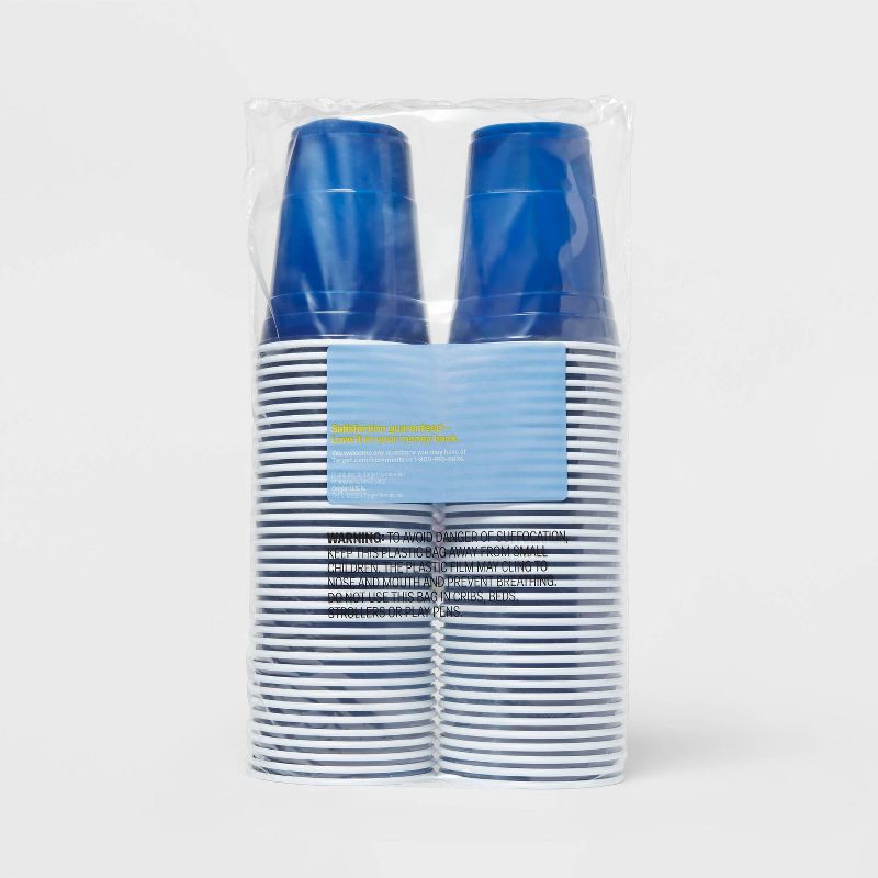 slide 3 of 3, up&up Disposable Blue Plastic Cups - 72ct/18oz - up & up™, 72 ct, 18 oz