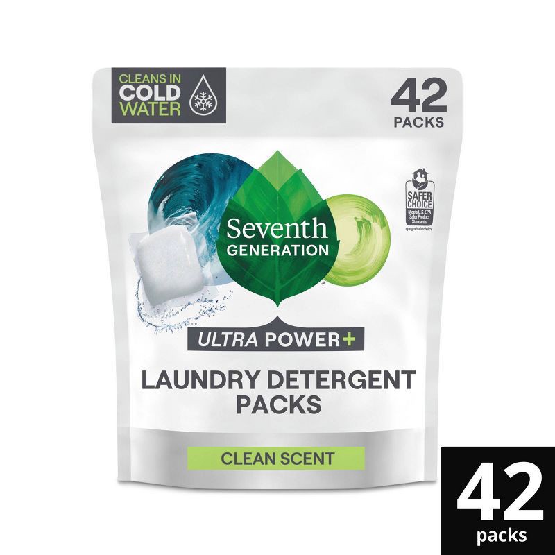 slide 1 of 7, Seventh Generation Laundry Detergent Packs Fresh Citrus - 42ct/29.6oz, 42 ct, 29.6 oz