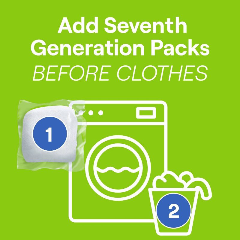 slide 7 of 7, Seventh Generation Laundry Detergent Packs Fresh Citrus - 42ct/29.6oz, 42 ct, 29.6 oz