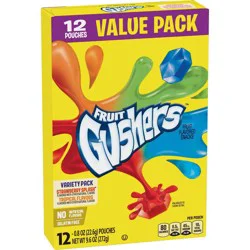 Fruit Gushers Fruit Flavored Snacks Variety Pack - 9.6oz