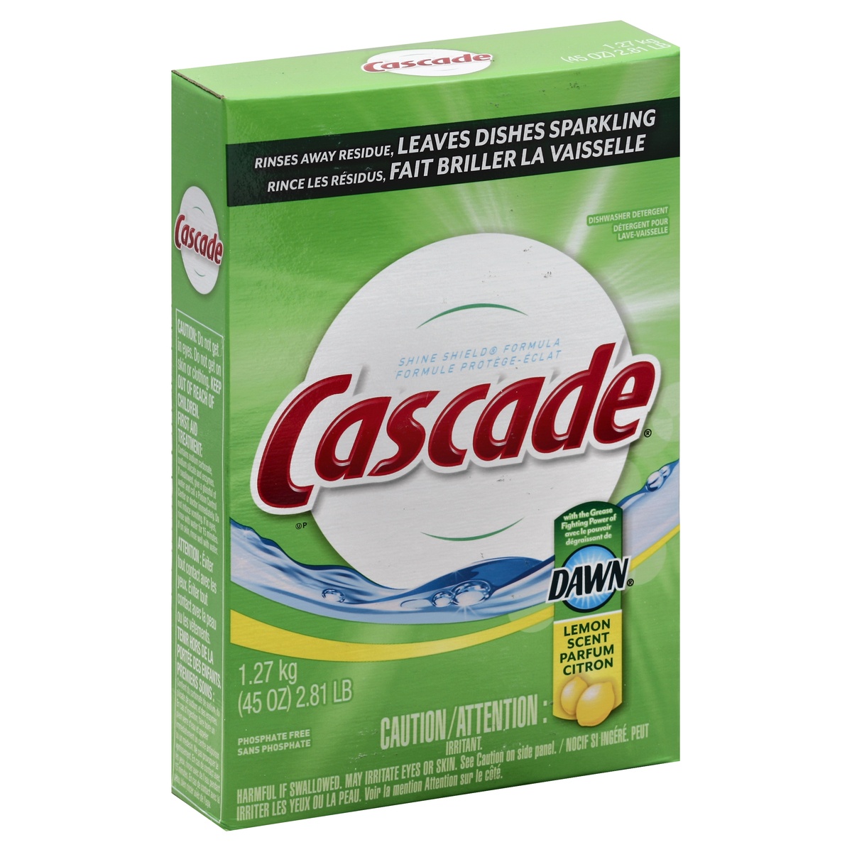 slide 1 of 1, Cascade Dishwasher Detergent, 45 oz