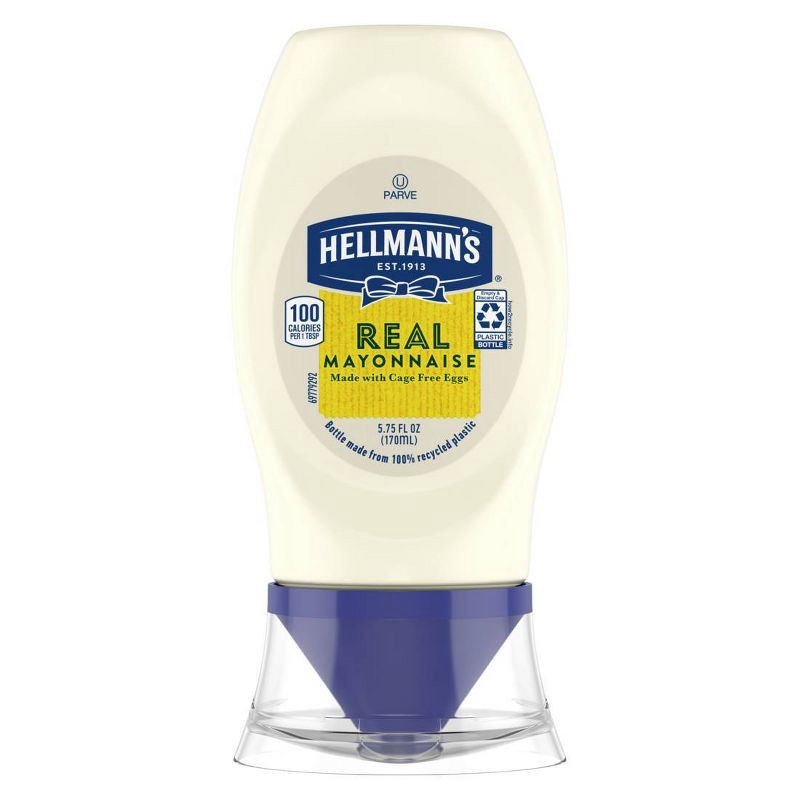 slide 1 of 3, Hellmann's Squeeze Real Mayonnaise - 5.75 fl oz, 5.75 fl oz