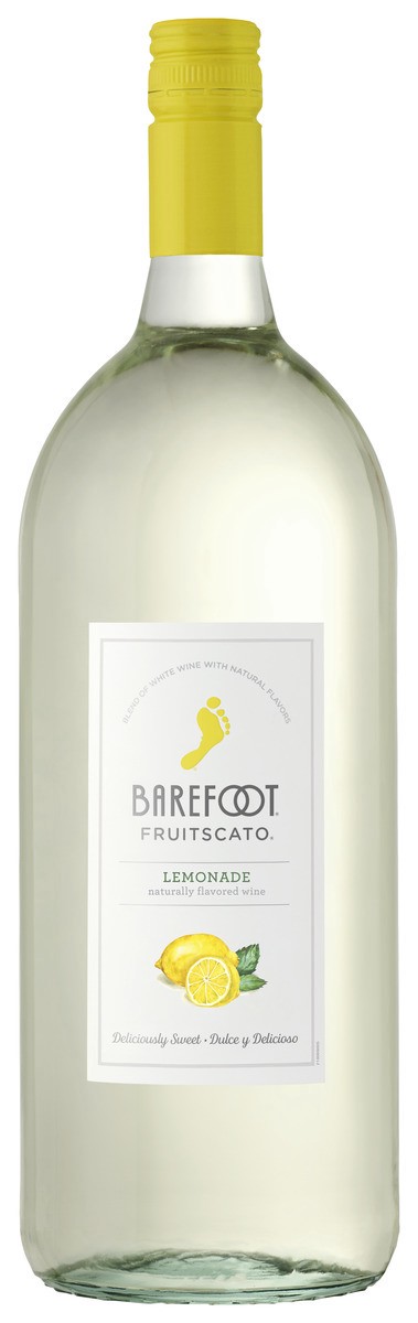 slide 1 of 3, Barefoot Fruitscato Lemonade Wine 1.5L   , 1.50 liter