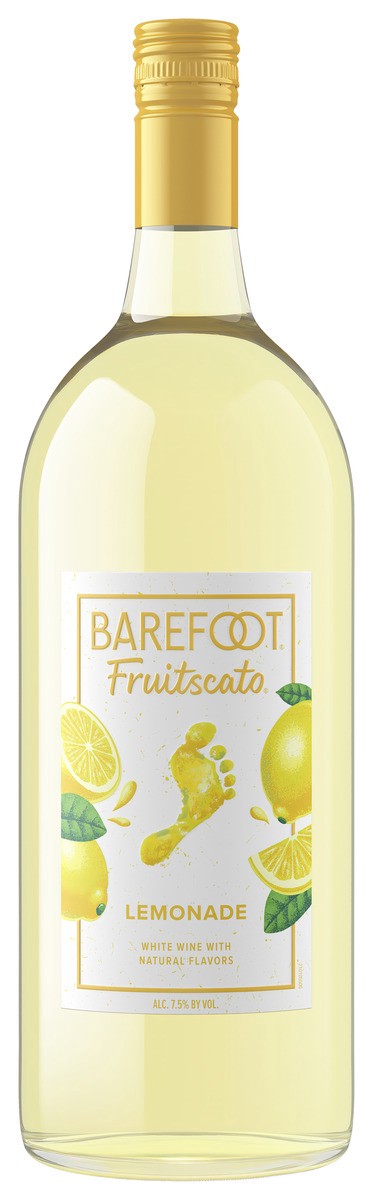 slide 1 of 3, Barefoot Fruitscato Lemonade Wine 1.5L, 1.5 l