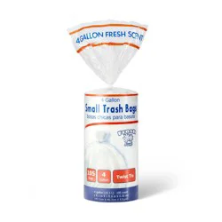 Twist Tie Fresh Scented Small Trash Bags - 4 Gallon - 105ct
