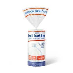 Twist Tie Fresh Scented Small Trash Bags - 4 Gallon - 105ct