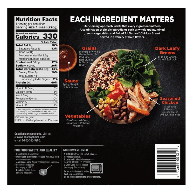 slide 4 of 5, Healthy Choice Power Bowls Frozen Adobo Chicken - 9oz, 9 oz