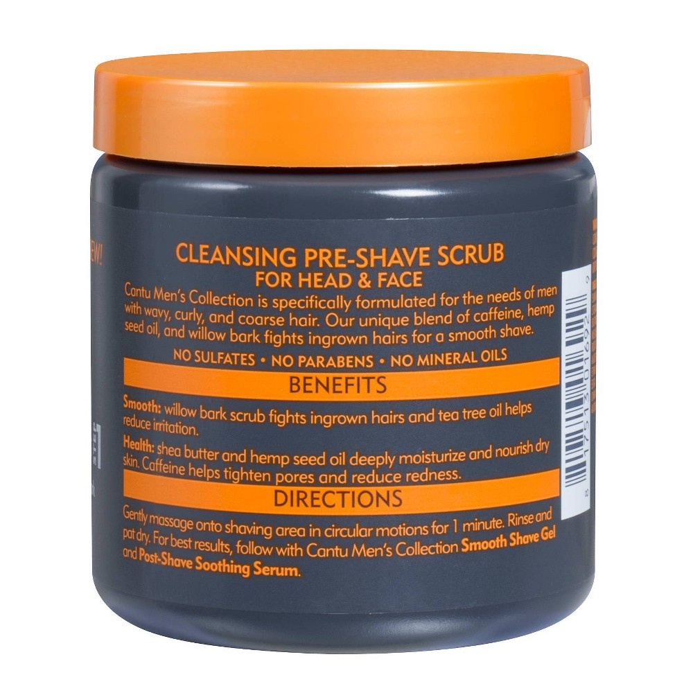 slide 2 of 3, Cantu Men's Shea Butter Cleansing Pre Shave Scrub, 8 oz