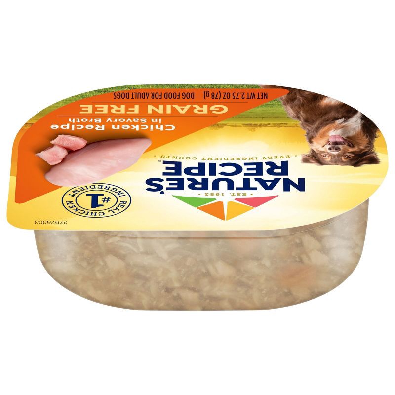 slide 6 of 8, Nature's Recipe Grain Free Chicken in Wholesome Broth Wet Dog Food - 2.75oz, 2.75 oz