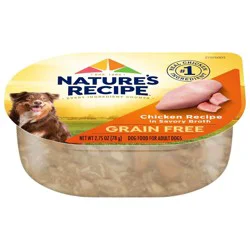 Nature's Recipe Grain Free Chicken in Wholesome Broth Wet Dog Food - 2.75oz