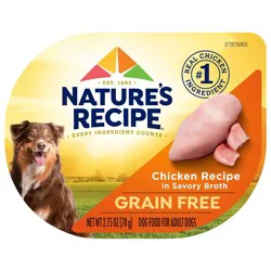 Nature's Recipe Grain Free Chicken in Wholesome Broth Wet Dog Food - 2.75oz