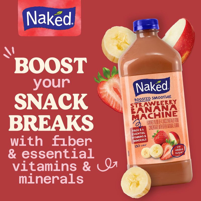 slide 3 of 11, Naked Juice Smoothie Strawberry Banana - 64 fl oz, 64 fl oz
