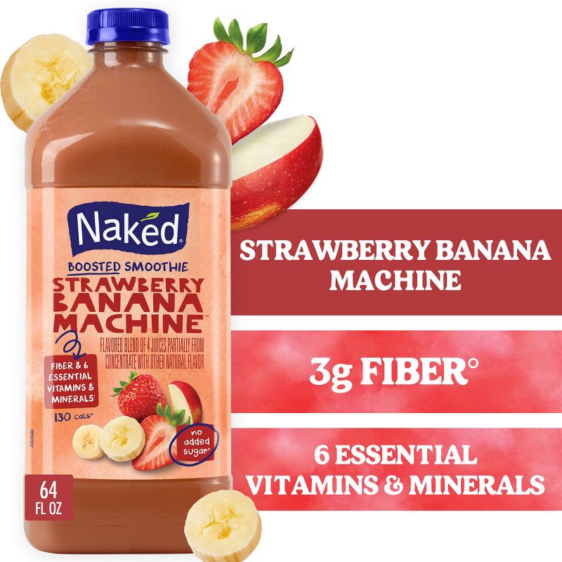 slide 11 of 11, Naked Juice Smoothie Strawberry Banana - 64 fl oz, 64 fl oz