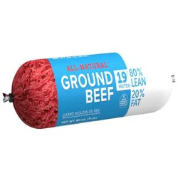 Tyson - Fresh Ground Beef Chub 80% Lean 20% Fat