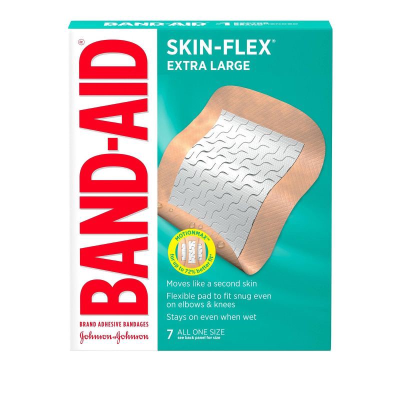 slide 2 of 7, Skin-Flex Band-Aid Adhesive bandage - 7 ct, 7 ct