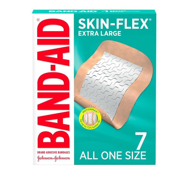 slide 1 of 7, Skin-Flex Band-Aid Adhesive bandage - 7 ct, 7 ct