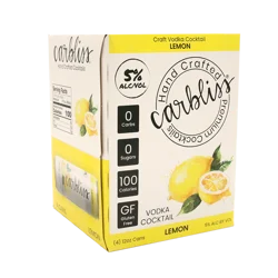 Carbliss Premium Cocktails, Lemon 4pk