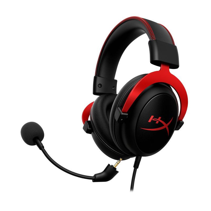 slide 7 of 9, HyperX Cloud II Gaming Headset for PC/PlayStation 4/Xbox One/Series X|S/Nintendo Switch - Red, 1 ct