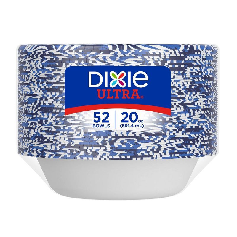 slide 4 of 9, Dixie Ultra Dinner Paper Bowls - 52ct/20oz, 52 ct, 20 oz