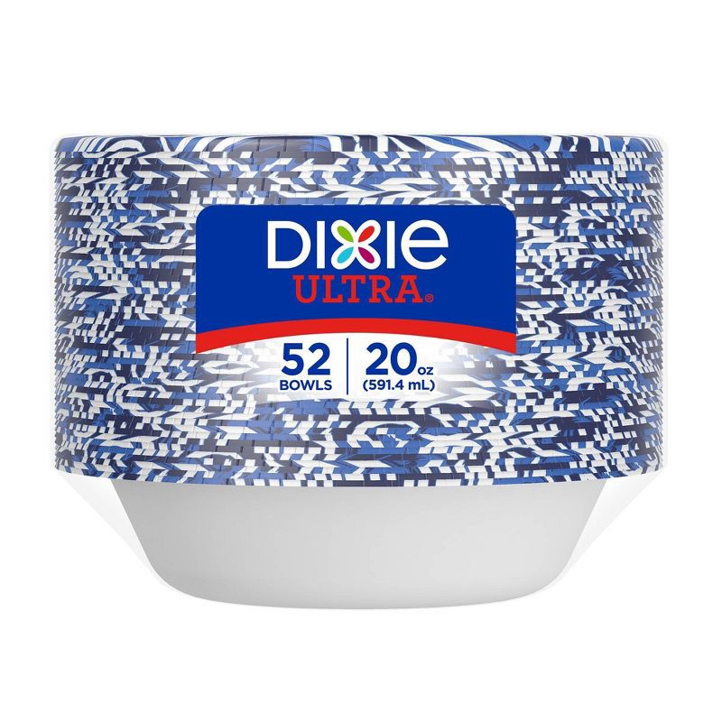 slide 4 of 7, Dixie Ultra Dinner Paper Bowls - 52ct/20oz, 52 ct, 20 oz