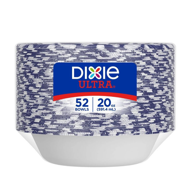 slide 7 of 9, Dixie Ultra Dinner Paper Bowls - 52ct/20oz, 52 ct, 20 oz