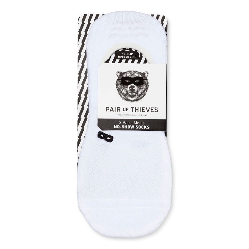 slide 2 of 4, Pair of Thieves Men's Liner Socks 3pk - White 8-12, 3 ct