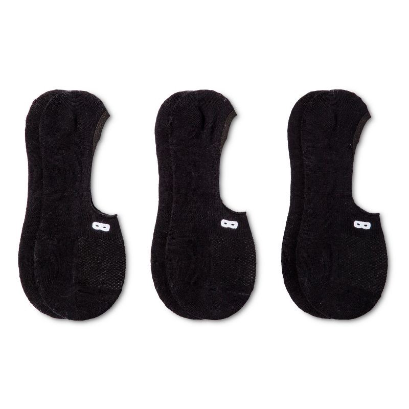 slide 1 of 4, Pair of Thieves Men's Liner Socks 3pk - Black 8-12, 3 ct