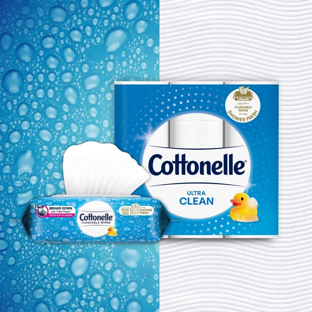 slide 4 of 11, Cottonelle Ultra CleanCare Toilet Paper - 18 Mega Rolls, 6120 ct